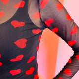 Valentines Heart Mesh Top