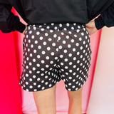 Black Easy Win Polka Dot Boxer Shorts