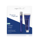 Volcano Fragrance Gift Set – includes 0.34oz Eau de Parfum and 1oz Mini Hand Cream in tropical citrus scent.