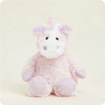 Pink Unicorn Warmies plush, microwavable and scented with real French lavender for soothing warmth or cooling relief, perfectly weighted for comfort.