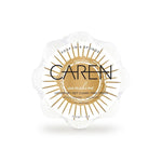 Sunshine soap sponge with tropical Sol de Janeiro-inspired scent creating rich lather for refreshing shower experience.