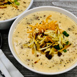 Carmies Classic Cheeseburger Soup Mix with rich, cheesy flavor and hearty ground beef taste.