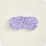 Curly purple Warmies eye mask with microwavable lavender-scented plush design.