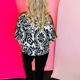 Black Mosaic Top