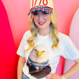 Jewel Collared Eagle Tee (White)