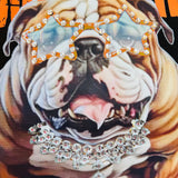 Burkburnett Bulldogs Blingy Collared Tee