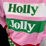 Holly Jolly Color Block Pullover