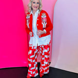Red Nutcracker Cardigan