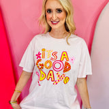 Poppy & Pine Softball It's a Good Day Tee