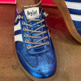 Corky's Heads Up Blue Metallic Sneakers