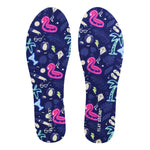 Beach Bum FLAT SOCKS with breathable BK mesh and trim-to-fit design for sock-free comfort.