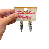 Checkered Charm Earrings