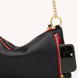 Hammitt Kyle Revival Sml Black Press/Gold-Silver Red-Zip