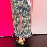 Mica Camo Wide Leg Cropped Jeans