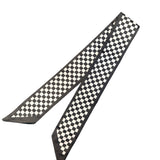 Black & White Checkered Scarf Tie
