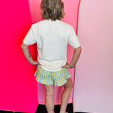 Poppy & Pine Lemon Drop Ruffle Shorts