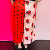 Burnt Toast Ladybug Luck Half & Half Cropped Pants