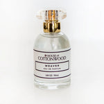 House of Cottonwood Weaver Eau de Parfum bottle, unisex fragrance with fresh, woody, and musky notes