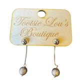 Gold Ball Dangle Earrings
