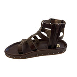 Mia Zahara Dark Brown Studded Sandal
