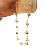 Gold Ball Necklace (Water Proof)