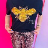 Bee Kind Sequin Appliqued Tee