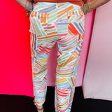 Sunny Palette Painted Sorbet Wide Leg Jeans