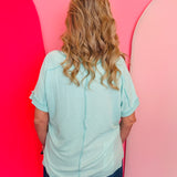 Mint Corded Top