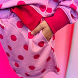 Pink/Magenta Polka Dot Skort Set