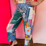 Poppy & Pine Jewel Patch Barrel Pants