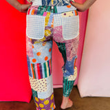 Poppy & Pine Jewel Patch Barrel Pants