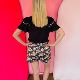Daisy Polka Dot Ava Flutter Sleeve Blouse
