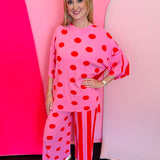 Burnt Toast Pink Striped & Polka Dot Set