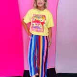 Multicolor Stripe Beach Pants