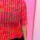 Kora Savanna Soiree Short Sleeve Mesh Top