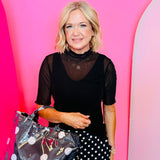 Black Polka Dot Tote Bag