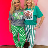 Green Game Day Patchwork Camo Tee