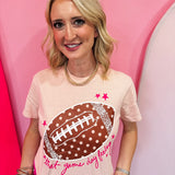 Poppy & Pine Game Day Feeling Football Crop Tee