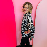 Tiger Mix Polkadot Printed Top