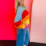 Stripe Crochet Sweater (Oversized)
