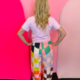 Colorful Checkered Beach Pants