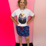 Red White & Boom Skort