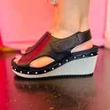 Corky's For Keeps Black Combo 2 Sandals
