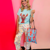 Mediterranean Lobster Print Pants