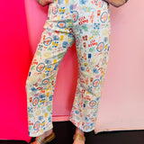 Mediterranean Lobster Print Pants