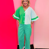 Green Gingham Pants