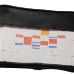 Jon Hart Leather Clear Folio designed for organizing papers, notebooks, documents, and everyday essentials.
