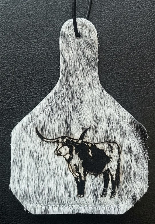 Cow Tag Shape ReSCENTit Car Freshener