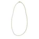 Gold 2mm beaded waterproof necklace with delicate minimalist style.