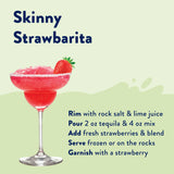 Skinny Mixes Natural Strawberry Key Lime Margarita Mixer